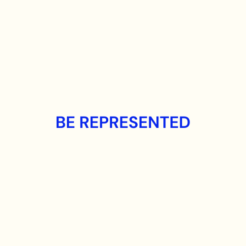 be represented